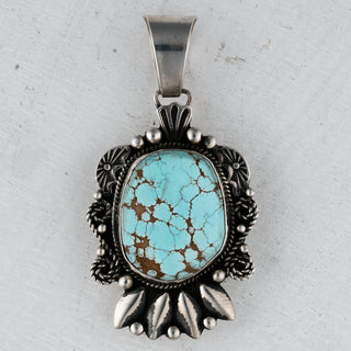 Number Eight Turquoise Pendant | Geneva Apachito