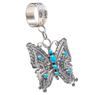 Sleeping Beauty Turquoise Butterfly Pendant | June Defaito