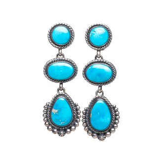 Blue Ridge Turquoise Lariat Necklace & Earring Set | Diane Wiley