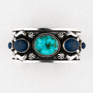 Sonoran Gold Turquoise & Lapis Lazuli Cuff | Albert Jake