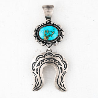 Sonoran Gold Turquoise Naja Pendant | Bernyse Chavez