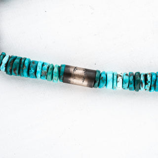 High-Grade Kingman Turquoise & Navajo Pearl Necklace | Artisan Handmade
