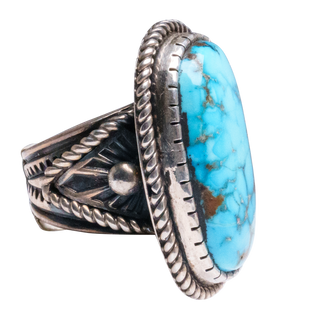 High-Grade Kingman Turquoise Ring | Albert Jake