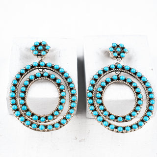 Sleeping Beauty Turquoise Earrings | Chester Charley