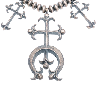 Handmade Silver Tufa Cast Necklace | Aaron Anderson