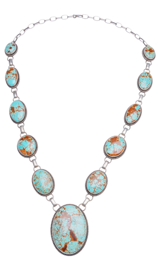 Number 8 Turquoise Lariat Necklace | Nila Johnson