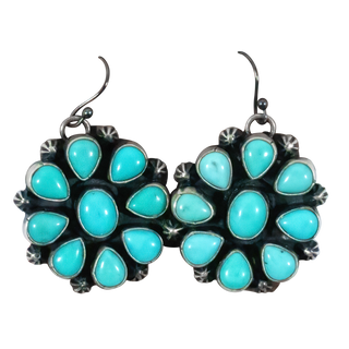 Campitos Turquoise Cluster Earrings | Artisan Handmade