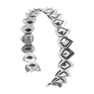 Handstamped Sterling Silver Bracelet | Tol-pi-yiné Simbola