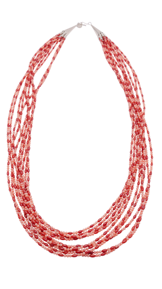 Ten-Strand Coral & Pink Coral Necklace | Dan Archuletta