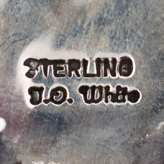 Hand Stamped Blue Gem Turquoise Belt Buckle | Happy Piasso