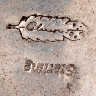 Hand Stamped Cobble Stone Inlay Pendant | Alvin & Lulu Begay