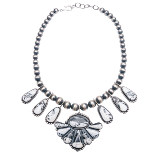 White Buffalo Turquoise Necklace | Angela Martin