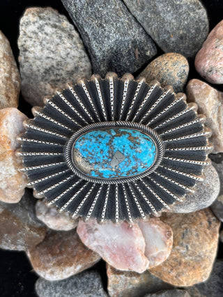 Persian Turquoise Tufa Cast Buckle - Aaron Anderson