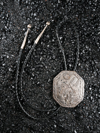 Vintage Dancing Kachina Storyteller Bolo Tie | Floyd Becenti Jr.