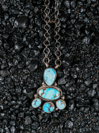 Golden Hills Turquoise Pendant & Chain | Ella Peter