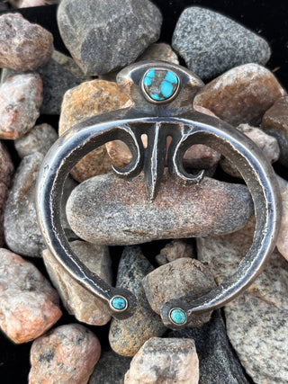 Vintage Persian Turquoise Naja Pendant