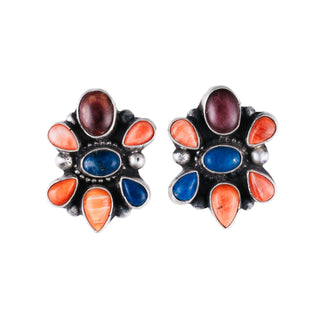 Spiny Oyster Shell & Lapis Earrings | Sheila Becenti