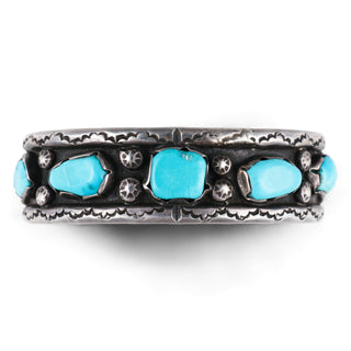 Kingman Turquoise Vintage Cuff | Artisan Handmade