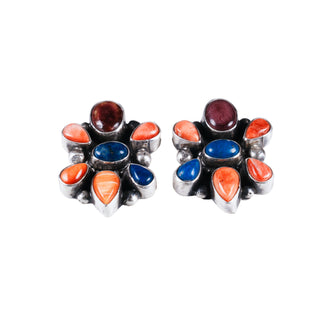 Spiny Oyster Shell & Lapis Earrings | Sheila Becenti