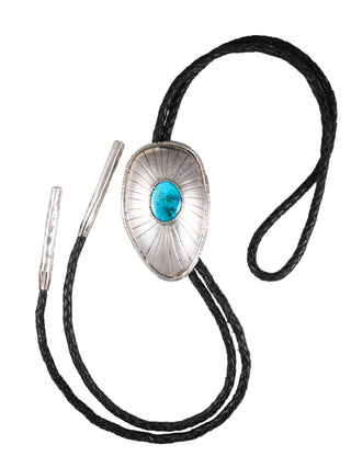 Kingman Turquoise Bolo Tie | Artisan Handmade
