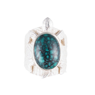 New lander Variscite Turtle Tufa Ring | Kelsey Jimmie