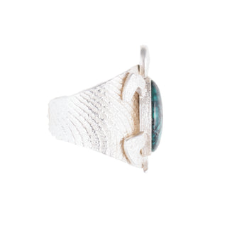 New lander Variscite Turtle Tufa Ring | Kelsey Jimmie