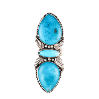 Kingman Turquoise Feather Ring | Hemerson Brown