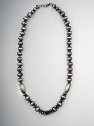 Sterling Silver Navajo Pearl Necklace | Virginia Tso