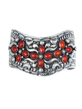 Handstamped Coral Cuff | Marcella James