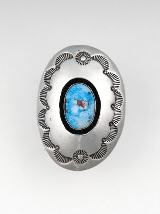 Golden Hills Turquoise Ring | P. Begay