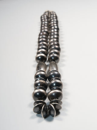 Sterling Silver Navajo Pearl Necklace | Virginia Tso