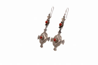 Stamped Coral Earrings | M & R Calladitto