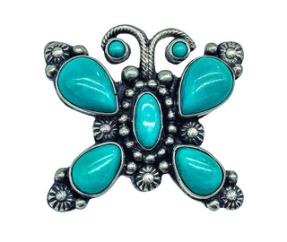 Sleeping Beauty Turquoise Butterfly Pendant | D. Ashley