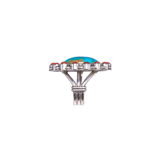 Royston Turquoise & Coral Ring | M & R Calladitto