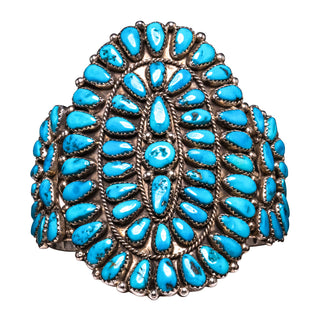 Kingman Turquoise Petit Point Bracelet | Zuni Handmade