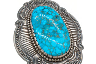 Birdseye Kingman Turquoise Pendant | Arnold Blackgoat
