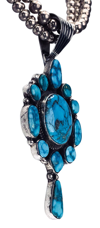 Kingman Turquoise Pendant | Geneva J. Apachito