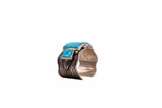Pilot Mountain Turquoise Cuff | Guy Hoskie