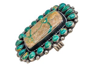 Boulder & Sonoran Gold Turquoise Ring | Artisan Handmade