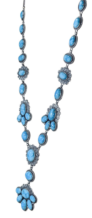 Sierra Nevada Turquoise Lariat Necklace | Artisan Handmade