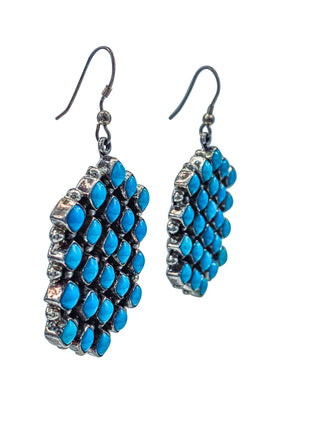 Sleeping Beauty Turquoise Cluster Earrings | D. Ashley