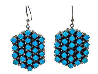 Sleeping Beauty Turquoise Cluster Earrings | D. Ashley