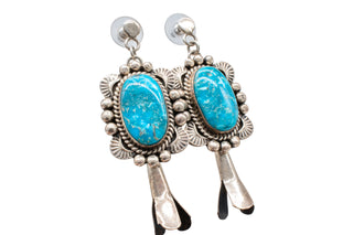 Kingman Turquoise Earrings | Artisan Handmade