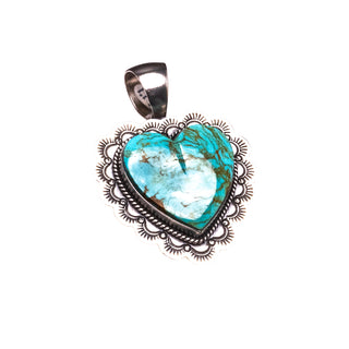 Kingman Turquoise Heart Pendant | Bernyse Chavez