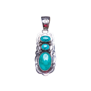 Kingman Turquoise Pendant | B. Johnson