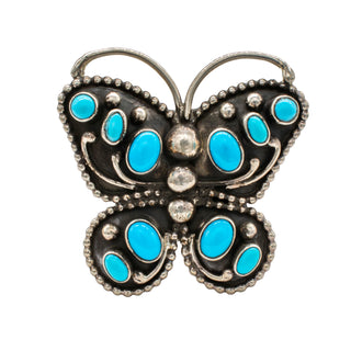 Sleeping Beauty Turquoise Butterfly Ring | D. Stuingston