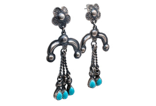Sleeping Beauty Turquoise Earrings | E. Yazzie