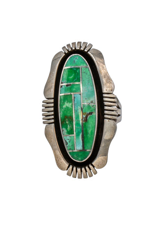 Carico Lake Turquoise Inlay Ring | Artisan Handmade