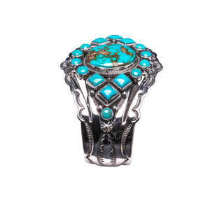 Kingman Turquoise Bracelet | Aaron Toadlena