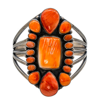 Orange Spiny Oyster Shell Cuff | Paul Livingston
